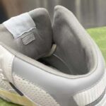 Gucci Unisex High Top Distressed Effect. Sneaker Off White Leather Interlocking G Rubber Flat – Bild 11