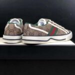 Gucci Unisex Tennis 1977 Sneaker Beige Ebony Original GG Canvas Rubber Sole Flat - Image 3