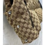 Gucci Women Canvas Padded Gilet GG Canvas Lined Concealed Hood High Neck Sleeveless - Imagen 9