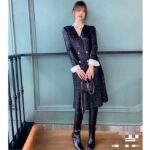 Gucci Women GG Boot Black Leather Geometric Heel Metal Inserts Mid-Heel - immagine 13