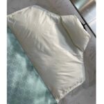 Gucci Women GG Cotton Canvas Padded Gilet Light Blue High Neck Interlocking G Sleeveless - Image 7