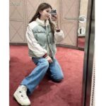 Gucci Women GG Cotton Canvas Padded Gilet Light Blue High Neck Interlocking G Sleeveless - Image 14