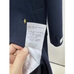 Gucci Men GG Felt Wool Coat Dark Navy Metal Buttons Gucci Cities Label Fully Lined - Imagen 10