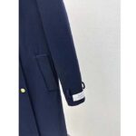 Gucci Men GG Felt Wool Coat Dark Navy Metal Buttons Gucci Cities Label Fully Lined - Imagen 9