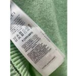 Gucci Men GG Fine Cashmere Cardigan Interlocking G Light Green Crewneck Long Sleeves - Image 10