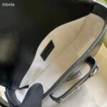 Gucci Women GG Gucci Horsebit 1955 Mini Shoulder Bag Black Leather Flap Closure - Imagen 10