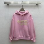 Gucci Women GG Hooded Sweatshirt Embroidery Firenze 1921 Drawstring Closure Dropped Shoulder Long Sleeves - Image 2