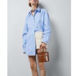 Gucci Women GG Mini Bamboo Shoulder Bag Brown Leather Bamboo Handle Double G – Image 5