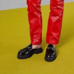 Gucci Women GG Mule Horsebit Black Leather Rubber Lug Sole Flat - Image 12