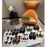 Gucci Women GG Thong Sandal Horsebit Black Leather Interlocking G Mid-Heel - Image 11