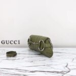 Gucci Women Horsebit Chain Medium Shoulder Bag Green Quilted Leather Maxi Horsebit - Image 8