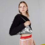 Gucci Women Horsebit Chain Medium Shoulder Bag Silver Metallic Quilted Leather Maxi Horsebit - Image 13