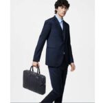 Louis Vuitton LV Unisex Porte-Documents Voyage PM Midnight Blue Taiga Cowhide Leather - immagine 12