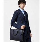 Louis Vuitton LV Unisex Porte-Documents Voyage PM Midnight Blue Taiga Cowhide Leather - immagine 13