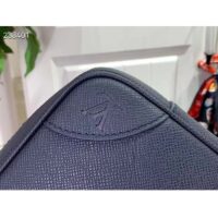 Louis Vuitton LV Uniisex Porte-Documents Voyage PM Midnight Blue Taiga Cowhide Leather (3)