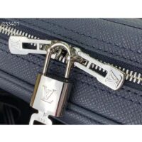 Louis Vuitton LV Uniisex Porte-Documents Voyage PM Midnight Blue Taiga Cowhide Leather (3)