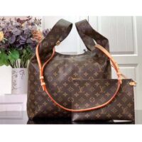 Louis Vuitton LV Unisex Atlantis GM Monogram Reverse Coated Canvas Cowhide Leather (2)