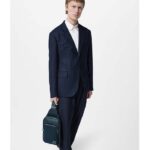 Louis Vuitton LV Unisex Avenue Slingbag Blue Sapphire Damier Infini Cowhide Leather Graphite Coated Canvas – Image 12