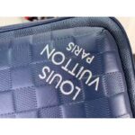 Louis Vuitton LV Unisex Avenue Slingbag Blue Sapphire Damier Infini Cowhide Leather Graphite Coated Canvas – Image 6