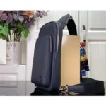 Louis Vuitton LV Unisex Avenue Slingbag NM Midnight Blue Taiga Cowhide Leather - Image 3