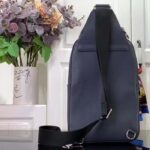 Louis Vuitton LV Unisex Avenue Slingbag NM Midnight Blue Taiga Cowhide Leather - Image 4