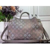 Louis Vuitton LV Unisex Bella Tote Gray Mahina Perforated Calfskin Leather (10)