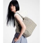 Louis Vuitton LV Unisex Blossom MM Tote Bag Gray Mahina Perforated Calfskin Leather - Image 11