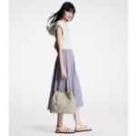 Louis Vuitton LV Unisex Blossom MM Tote Bag Gray Mahina Perforated Calfskin Leather - Image 12