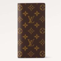 Louis Vuitton LV Unisex Brazza Wallet Brown Monogram Canvas (2)