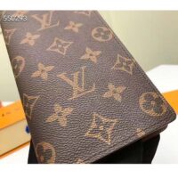 Louis Vuitton LV Unisex Brazza Wallet Brown Monogram Canvas (2)