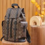 Louis Vuitton LV Unisex Christopher PM Backpack Monogram Canvas Body Flap Opening – Image 4