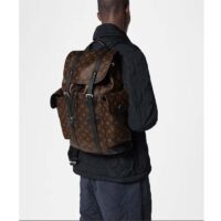 Louis Vuitton LV Unisex Christopher PM Backpack Monogram Canvas Body Flap Opening (2)