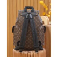 Louis Vuitton LV Unisex Christopher PM Backpack Monogram Canvas Body Flap Opening (2)