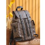 Louis Vuitton LV Unisex Christopher PM Backpack Monogram Canvas Body Flap Opening – Image 5