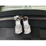 Louis Vuitton LV Unisex Discovery Backpack PM Damier Graphite Coated Canvas Cowhide Leather - Image 6