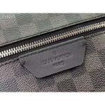 Louis Vuitton LV Unisex Discovery Backpack PM Damier Graphite Coated Canvas Cowhide Leather - Image 9