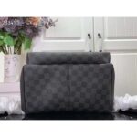 Louis Vuitton LV Unisex Discovery Backpack PM Damier Graphite Coated Canvas Cowhide Leather - Image 5