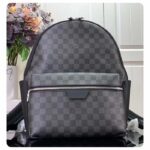 Louis Vuitton LV Unisex Discovery Backpack PM Damier Graphite Coated Canvas Cowhide Leather - Image 2