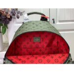 Louis Vuitton LV Unisex Discovery Backpack PM Khaki Green Vermillion Red Monogram Coated Canvas – Bild 8
