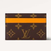 Louis Vuitton LV Unisex Double Card Holder Radiant Sun Monogram Macassar Coated Canvas (1)