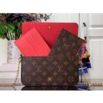 Louis Vuitton LV Women Félicie Pochette Dragon Fruit Pink Monogram Coated Canvas - Image 5