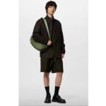 Louis Vuitton LV Unisex Hamac Bag Khaki Green Vermillion Red Monogram Coated Canvas Cowhide Leather - Image 12