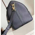 Louis Vuitton LV Unisex Keepall Bandoulière 45 Black Beige Monogram Empreinte Embossed Leather - Image 6