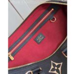 Louis Vuitton LV Unisex Keepall Bandoulière 45 Black Beige Monogram Empreinte Embossed Leather - Image 9