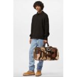 Louis Vuitton LV Unisex Keepall Bandoulière 45 Brown Monogram Coated Canvas Cowhide Leather - Image 12