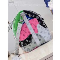 Louis Vuitton LV Unisex Keepall Bandoulière 45 Multicolor Monogram Coated Canvas Cowhide Leather (9)