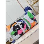Louis Vuitton LV Unisex Keepall Bandoulière 45 Multicolor Monogram Coated Canvas Cowhide Leather - Image 3