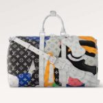 Louis Vuitton LV Unisex Keepall Bandoulière 45 Multicolor Monogram Coated Canvas Cowhide Leather
