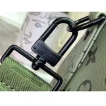 Louis Vuitton LV Unisex Keepall Bandoulière 55 Khaki Green Vermillion Red Monogram Canvas - Bild 9