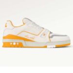Louis Vuitton LV Unisex LV Trainer Sneaker Gul Narvat Kalvskinn Gummi Yttersula